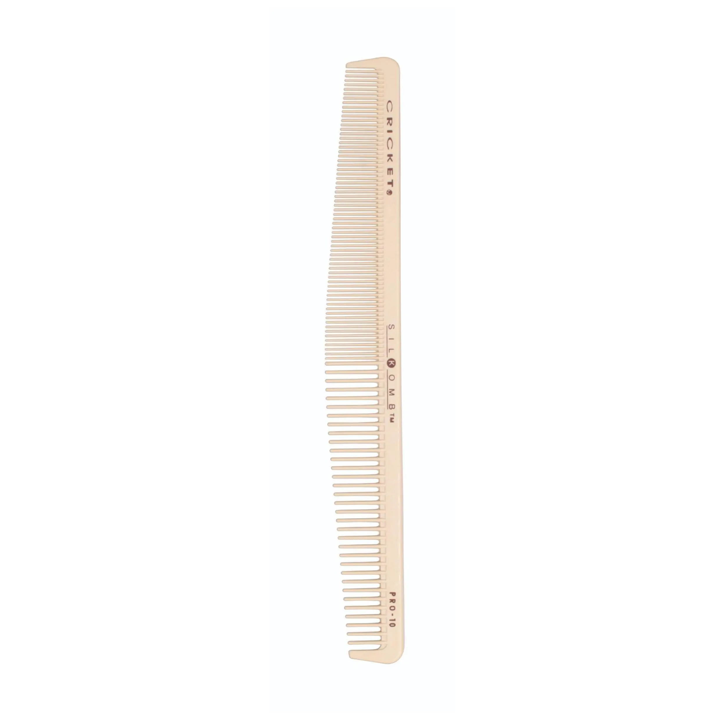 Cricket Beauty Tools Silkomb Pro-10 Hair Styling Comb, Finely Polished & Silicone-injected for Smooth Glide, for Shear Over Comb Cutting & Sculpting, Hair Care Products