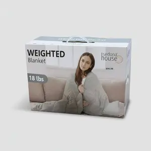 Sedona House Weighted Blanket for Adults – 18lb Micro Mink Fleece, Reversible Design, 48"x72"
