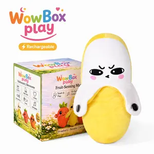 Banana Beat Plush Toy Set - USB Rechargeable Electric  Motion Sensor Music Interactive Toy,  Funny Gift for Kids Adults Couples  Friends Valentine Easter Party Plushie