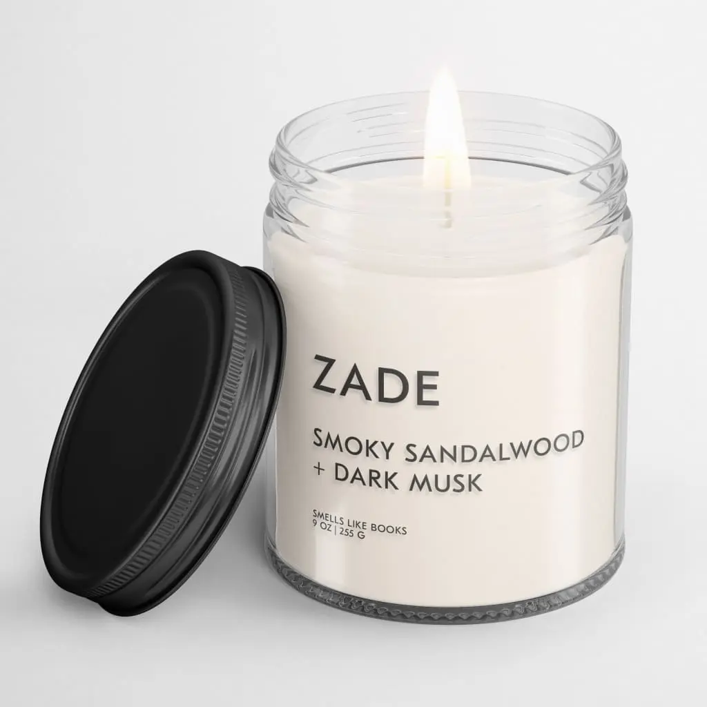 ZADE Literary Inspired Candle for Book Lovers'