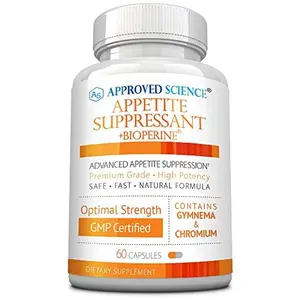 Approved Science Appetite Suppressant - Increase Satiety, Help Reduce Cravings - Gymnema Sylvestre, African Mango - Vegan Friendly Capsules