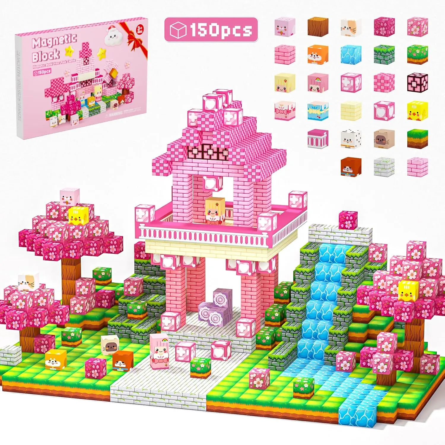 Magnetic Building Blocks STEM Toy Magnet Cubes for Kids 4-12