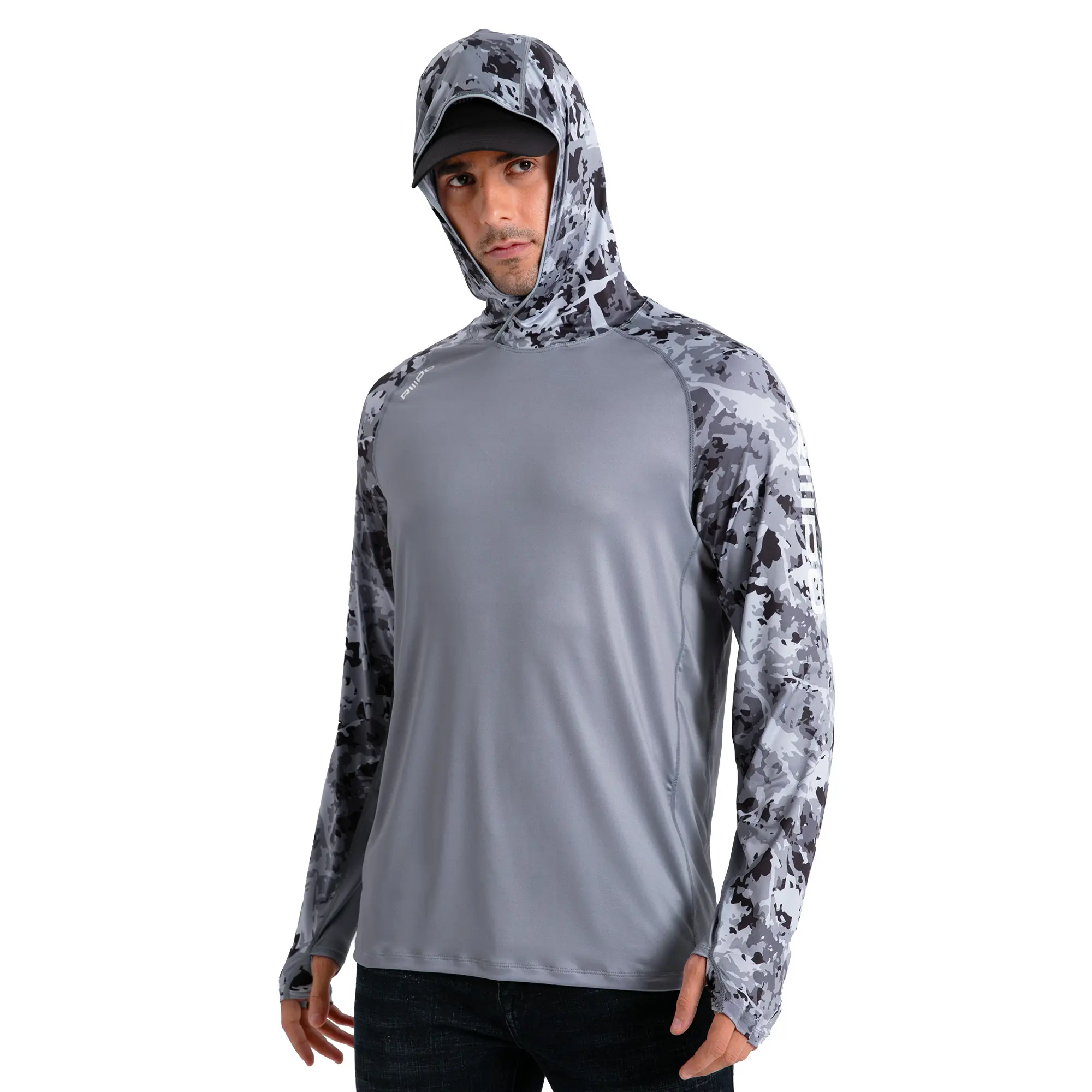 Dark Grey - Ice Crack - Mix Print