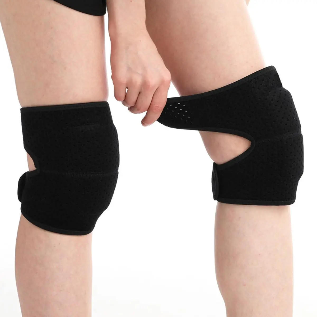 Soft Dance Knee Pads for Kids Women Men olleyball Knee Pads for Women Men Wrestling Gear Knee Protector Crash Pad Snowboarding Gear with Adjustable Bands