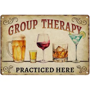 Metal Sign Beer Whiskey Wine Vintage Tin Sign For Living Room Cafe Bar Club Office Home Wall Decor