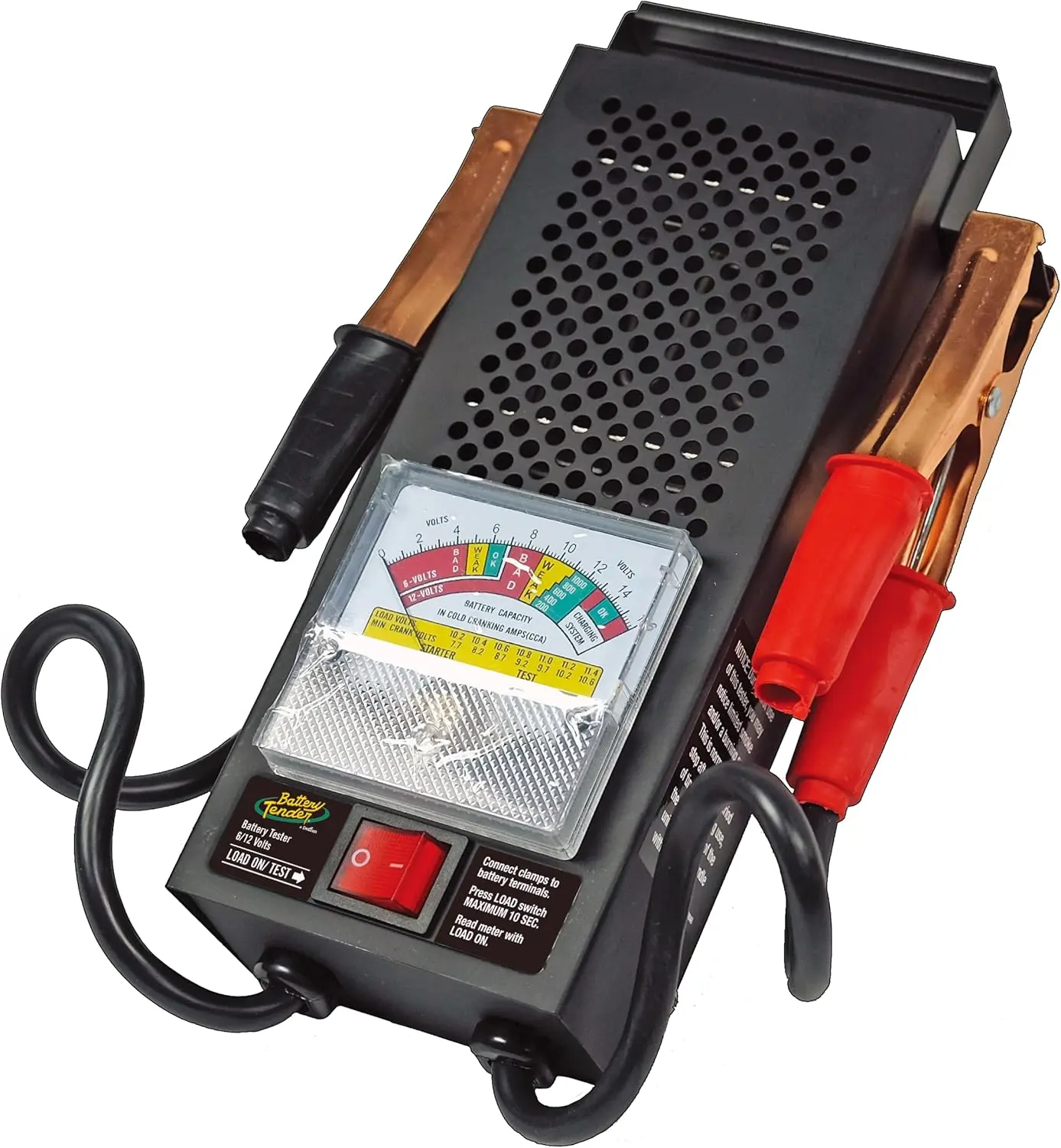 Battery Load Tester 12 Volt at 100 Amps / 6 Volt at 50 Amps Battery Tester - Test Battery Load for 12V or 6V Batteries - Battery Health Checker, Check Starter Motor Draw - 026-0020