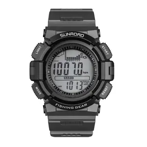 Sunroad  Men Fishing Barometer Watch, Black