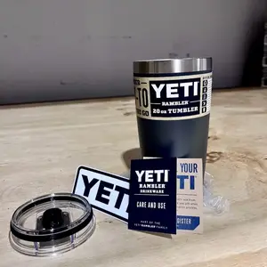 YETI 20 Oz Black Rambler with MagSlider Lid - Charcoal for Drinkware