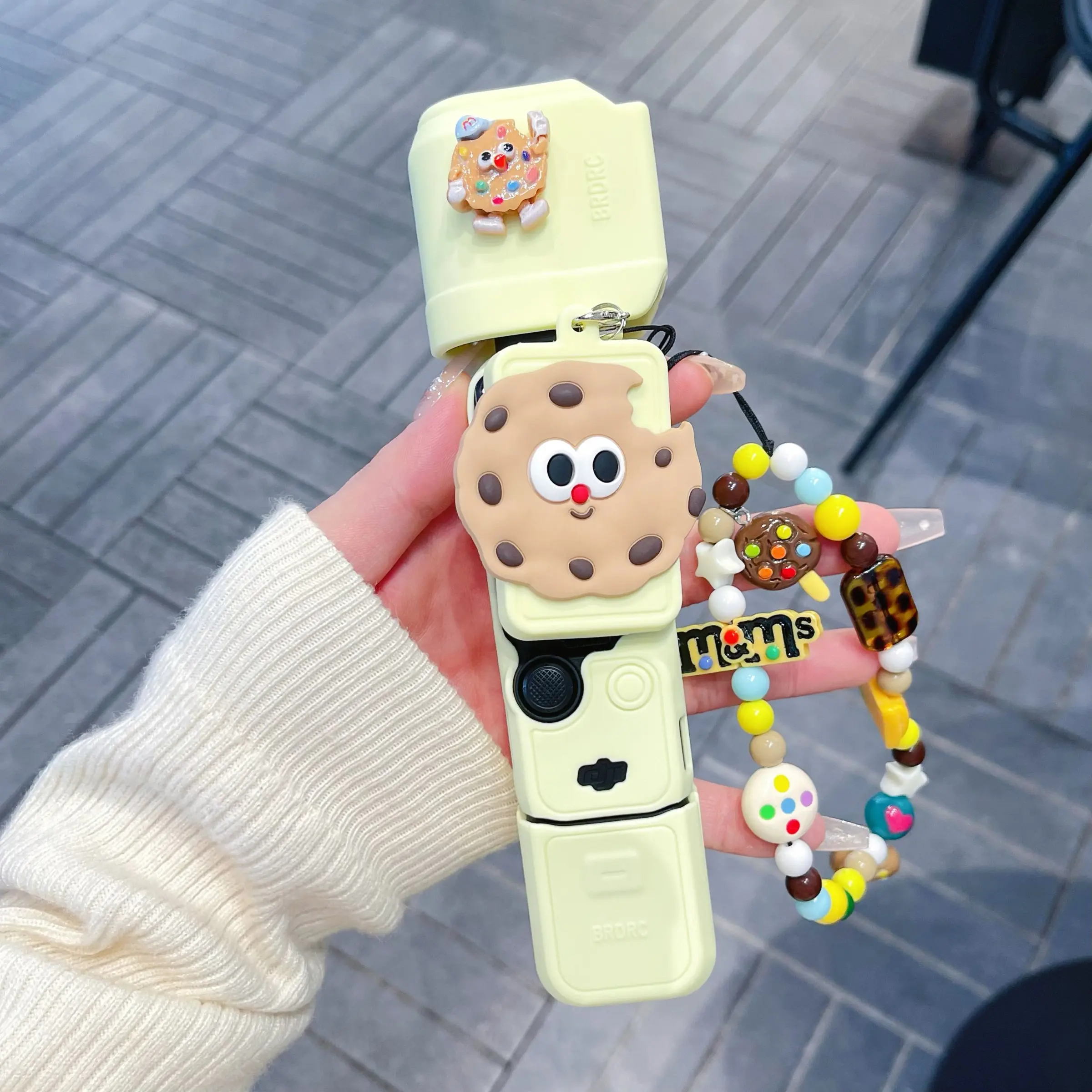 Luxury Cartoon Camera Protective Case for Dji Pocket 3/4, Ultra-Thin Soft Silicone, Full Coverage, Portable Hand Strap, Anti-Loss and Shockproof