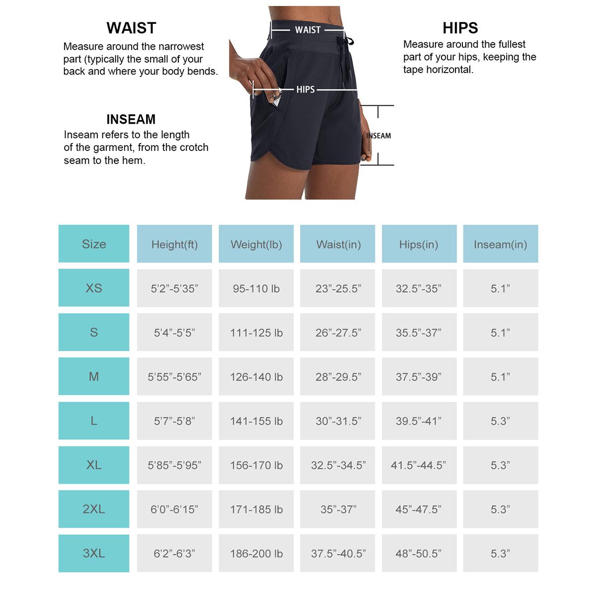 baleaf Women's 5" Workout Shorts Athletic Running Shorts High Waisted with Zipper Pocket Gym Quick Dry Hiking Sports