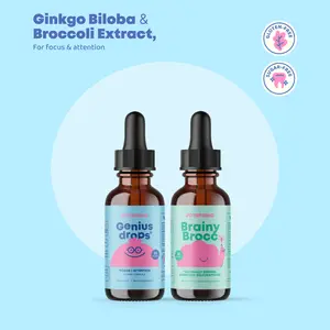 JoySpring Cognitive Focus Duo - Sharp Thinking & Natural Clarity Brain Boost Supplement Herbal Energy Supplement with Ginkgo Biloba & Broccoli Extract