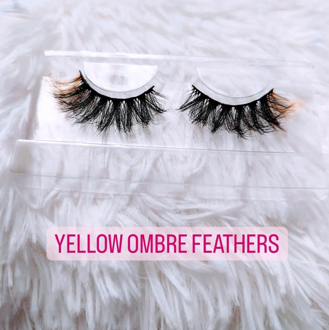 Yellow ombre Lashes