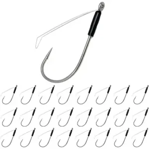 Neko Hooks/Wacky Hooks - Perfect for Bass Fishing, Finesse Neko Rig, Wacky Style (25-Pack)