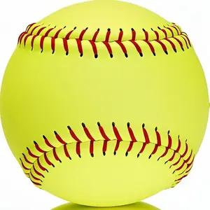 11" Fastpitch Softballs, Unmarked & Leather Covered Practice Softball Balls Training Ball for Games, Practice and Training