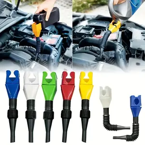 1pc, Portable Oil Pouring Funnel, Wide Mouth Flexible Funnel, Small Square Funnel, Snap-on Funnel, Car Refueling, Car Fuel Filter Extension Tube Kit, Car Refueling Funnel with Filter, Gasoline Fuel Filter Extension Tube, Automotive Maintenance Tools