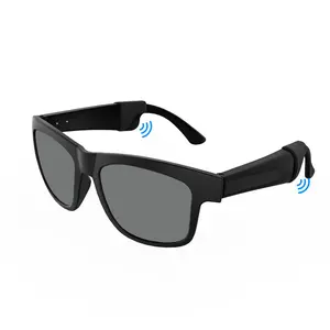 Smart Glasses, Bluetooth Audio Sunglasses, Eyewear with Built-in Mic & Speakers, Wireless Headphone Smart Glasses for Music & Calling, Unisex Athletic/Outdoor UV Protection Wearable