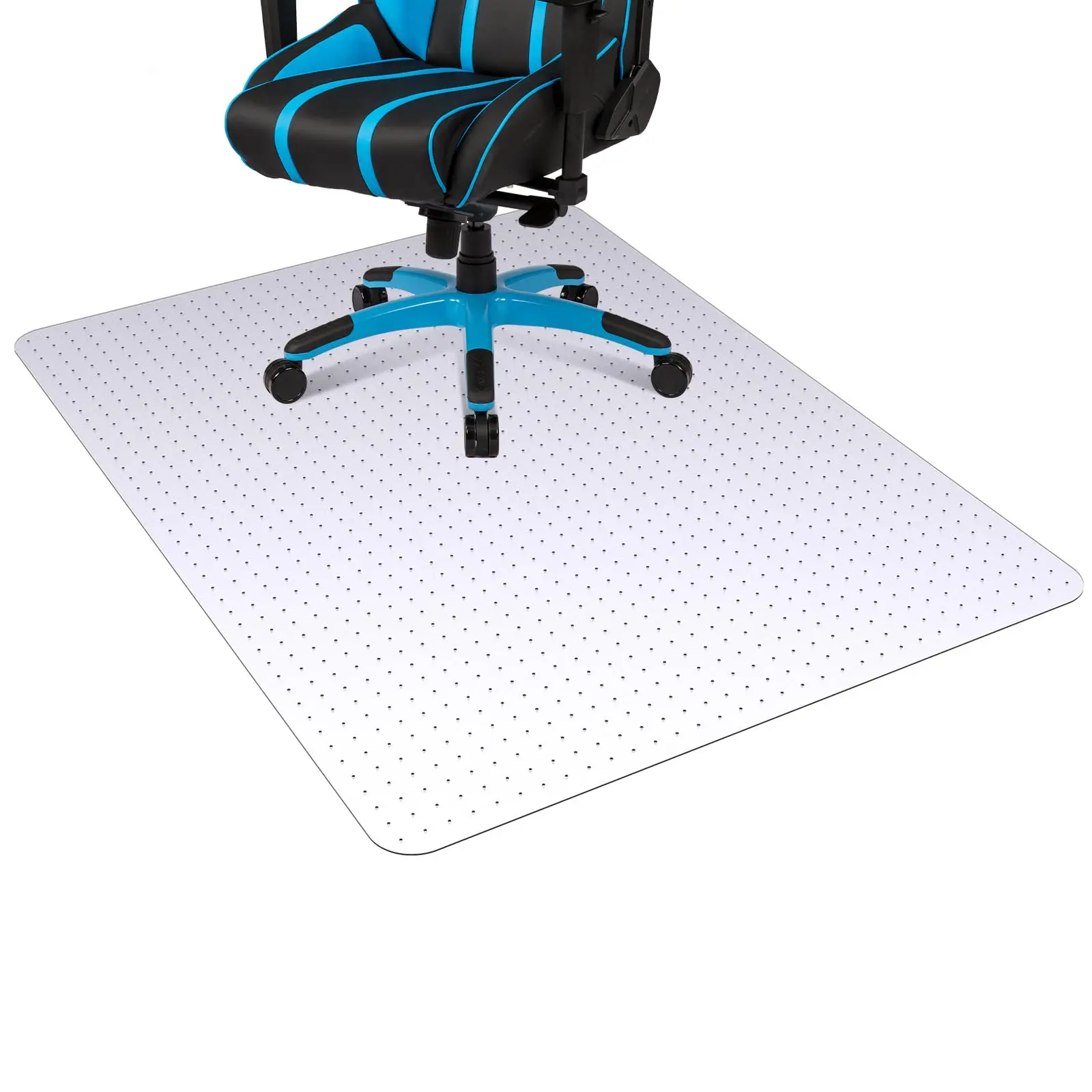 Office Chair Mat for Carpet Floors, 45'' x 53'' Computer Desk Chair Mat for Carpeted Floors, Easy Rolling for Office on Carpets Anti-Slip Carpet Protector for Rolling Work and Gaming Chairs