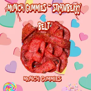 Munch Gummies ~ Strawberry belts