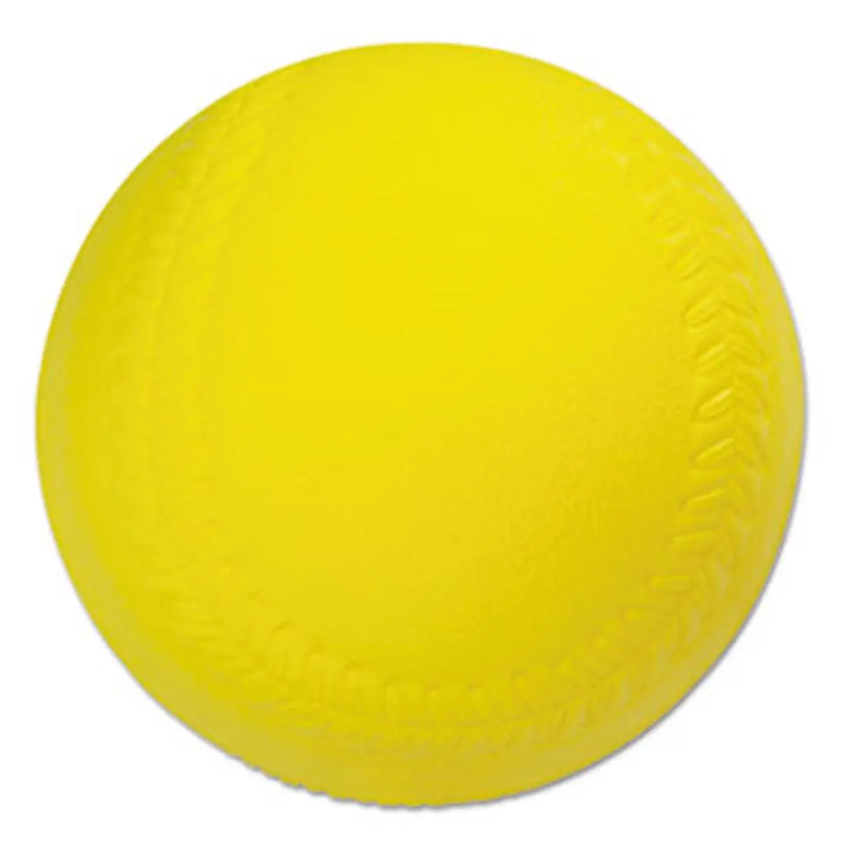 Champion Sport Coated Foam Softball - 1-Piece, Official 12" Size, Regulation Fit, Yellow, Water-Resistant, All-Surface Safe, Indoor/Outdoor Use, 12" Diameter, Fun Sports Activity, Diameter 12"