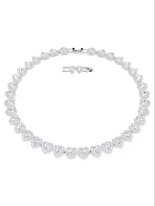 S925 Sterling Silver Heart Shaped  Necklace, Heart Design Necklace, Fashion Jewelry for Party, Daily Clothing Decor, Trendy All-match & Exquisite Jewelry for Birthday Gift