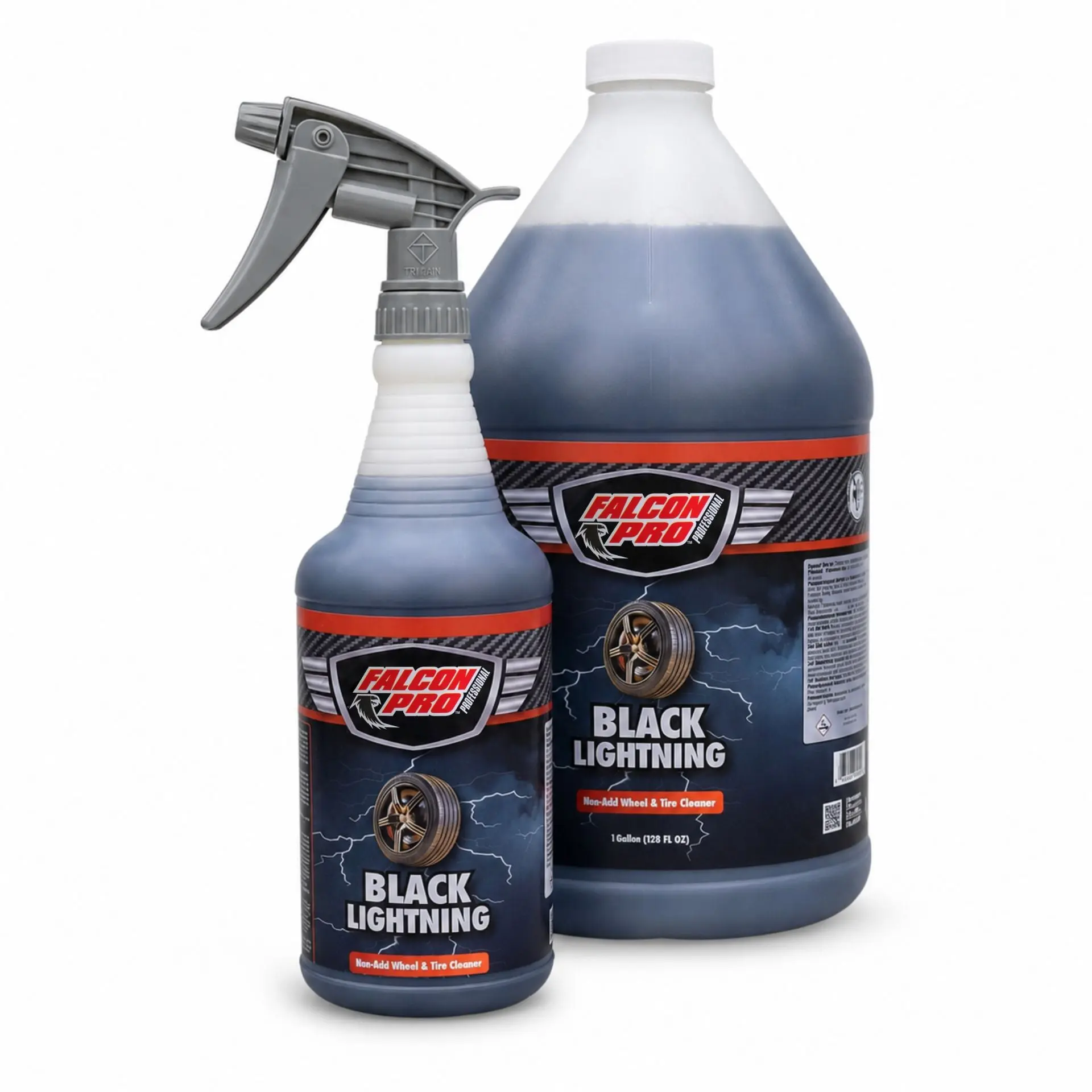 Black Lightning Tyre Cleaner, Automotive Wheel Cleaning Solution for Tyre Care & Auto Replacement Parts Accessories, Wheels