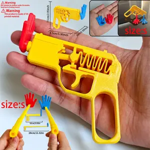 Halloween Cosplay Scary Hand Prop, Upgraded Retractable Bouncing Palm Toy, 3D Printed Weird Prank Hand Model, Funny Party Role Play Handheld Decor, Stress Relief Fidget Toy with Red & Blue Palm, Ideal for Horror Game Fans Collection, Party Photo Props & B