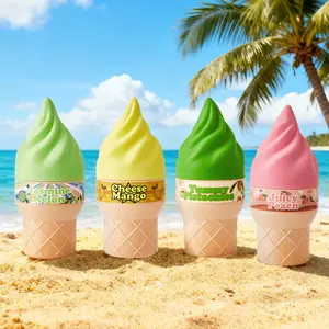 100ml Cute Ice Cream Perfume, 4 Fruit Fragrances, Women's Fragrance, Long-Lasting Scent, Long-Lasting Notes, Suitable for Daily Commute, Dates and Other Occasions