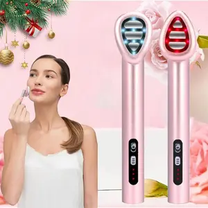 Rechargeable Eye Vibration Massager, 7 Color Eye Lifting Wand, Face Lifting Device, Facial and Neck Sculpting Massage Tool, Personal Care Appliances for Women