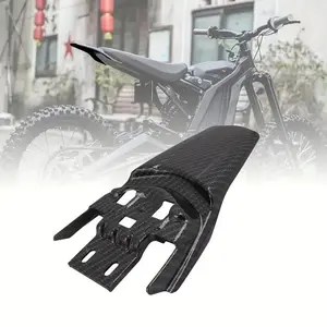 Sur Ron Motorcycle Rear Fender Simulated Carbon Fiber Mud Guard Fender Mudguard for Sur Ron X S Segway X160 X260 Electric Dirt Bike Motor Parts Accessories