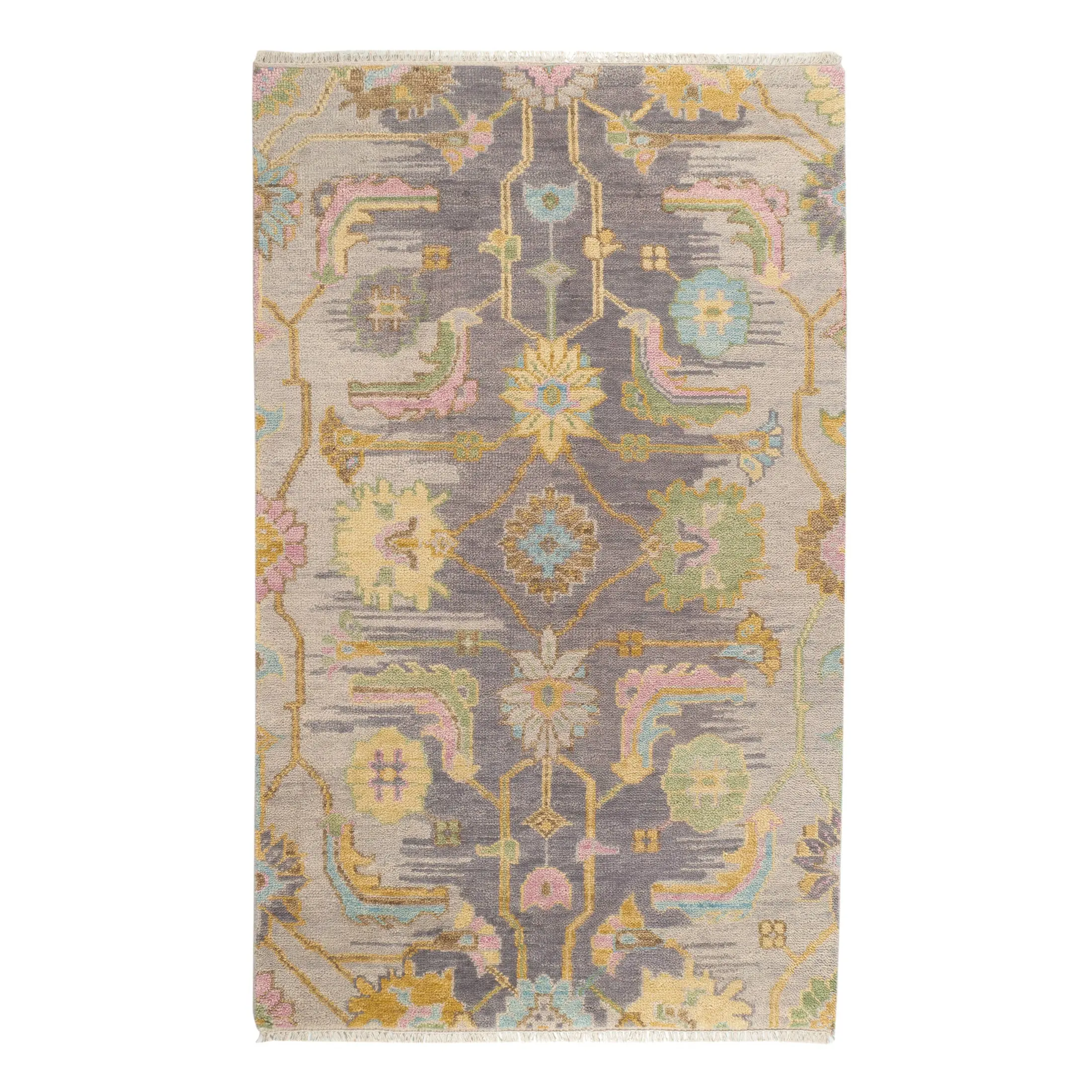 Hand Knotted Wool Iris Multi Rug – Handmade Area Rug | Custom Sizes 5x8, 8x10, 9x12 | Free US Shipping
