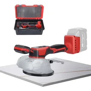 Tile Vibration Leveling Machine Compatible with Milwauke 18V , Cordless Tile Vibration Machine Installation Tool 150W Tiler Vibrator Tool with 8 Speed, Suction Cup, Digital Display (Tool only)