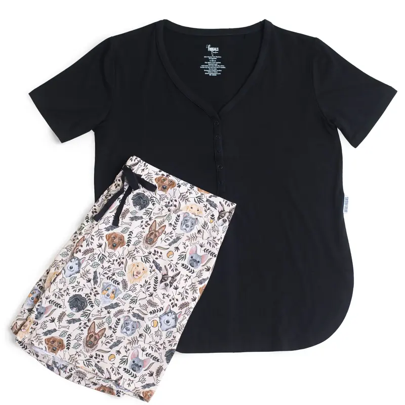 DOODLES + DOGS | WOMEN'S SHORTS SET | READY TO SHIP