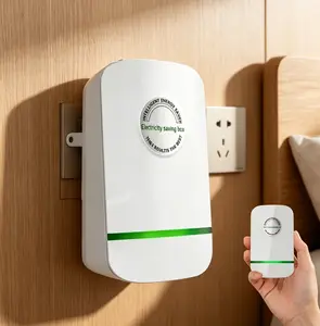2026 Updated US Plug Energy Efficient Electricity Saving Box - 90-250V Wide Voltage, Indicator Light, Built-in Stabilizer Surge Protection, Durable Home Supplies for Home Office, Easy Install Business Gift