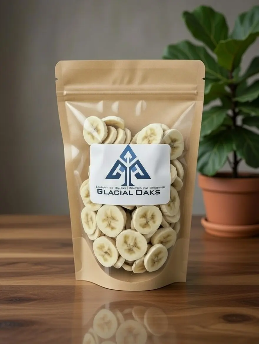 Organic Bananas, Dried Snack for On-the-Go Munching