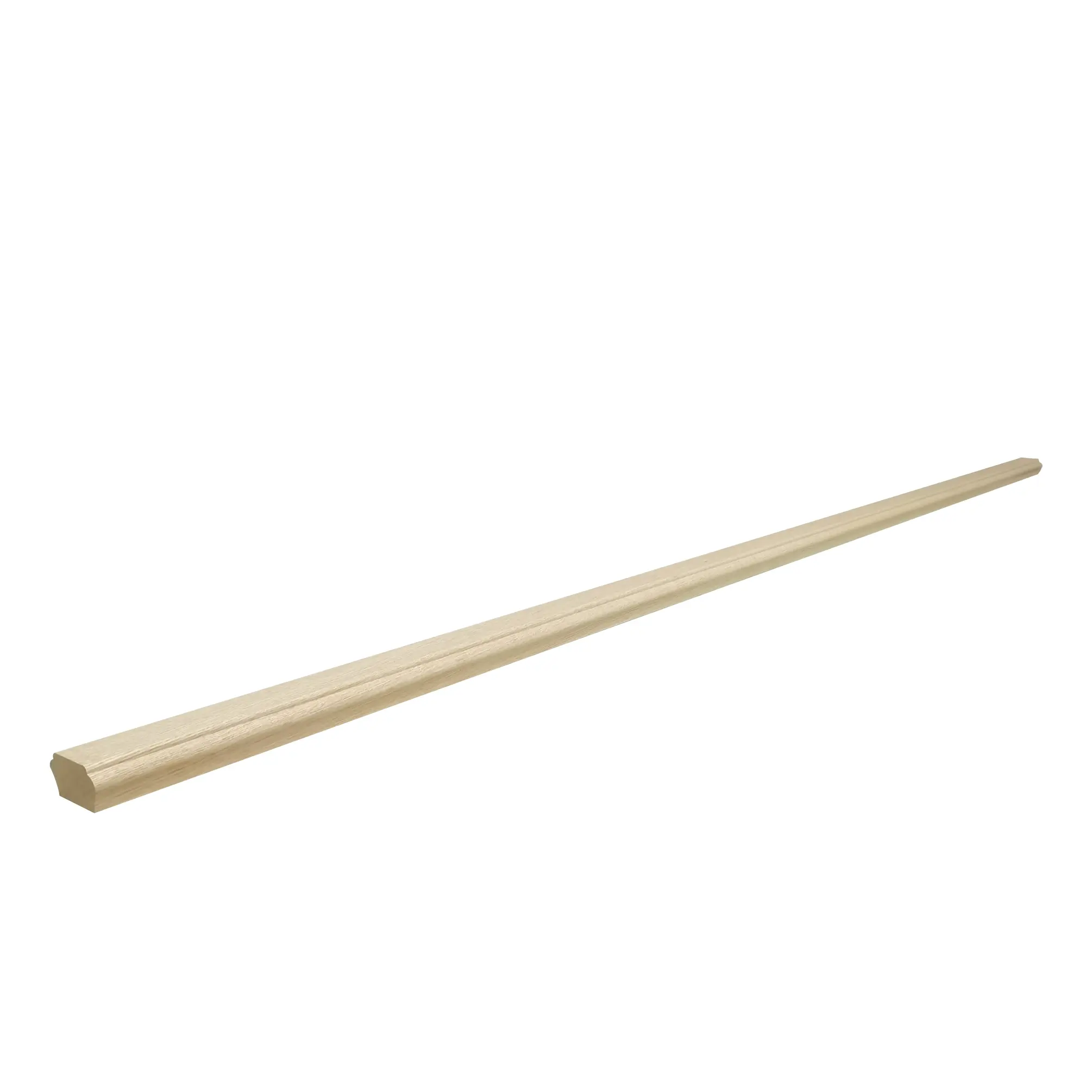 FixtureDisplays® 96 Inch Red Oak Stair Handrail - Durable Wooden Railing for Indoor Stairs, Natural Wood Grain 6111-HAND RAIL -96*2.5*1.5"