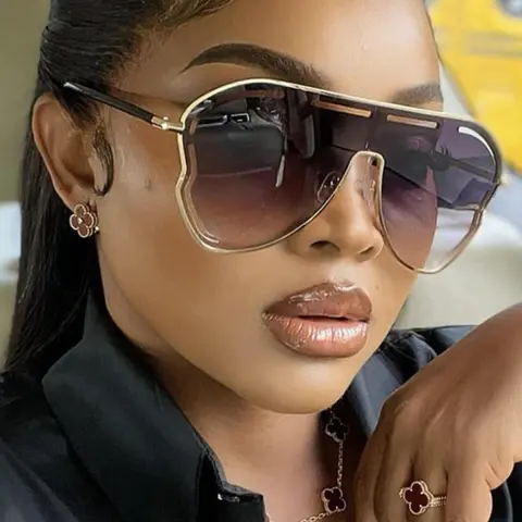Unisex Simple Style Toad-shaped Tinted Lens Sunglasses, Fashionable Frames Sunglasses, Trendy Casual Sunglasses for Everyday Use, Fashion Accessories for Outdoor Activities