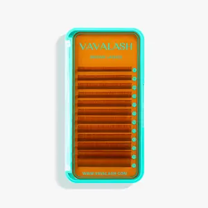 Premium Brown Colored Volume Eyelash Extensions 0.07mm 8-15MM MIXED