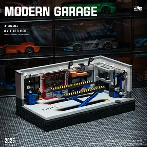 Tool Shelf + Oil Drum + Vintage Car: This Retro Garage Building Set Is Packed with Details | Immersive Scene Assembly Paradise for Detail Lovers From Building Blocks to Classic Garages: Reliving the Golden Age of Automobiles