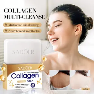 Collagen Brightening Soap Bar - Deep Cleansing & Anti-Aging Body Wash for Smooth, Radiant Skin
