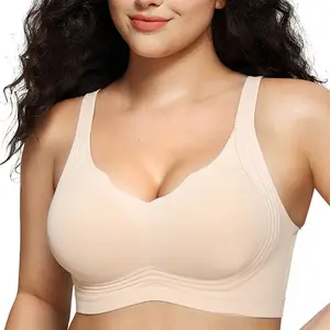 WMBras Womens Wireless Seamless Bras Full Coverage Supportive Lounge Bra Push Up Plus Size Everyday Bra Comfortable Tshirt Bras