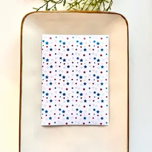 Polymer Clay Transfer Sheet – Water-Soluble, Jewelry Making, Earring Design, Clay Tools - 4th of July Patriotic Independence Day USA 6