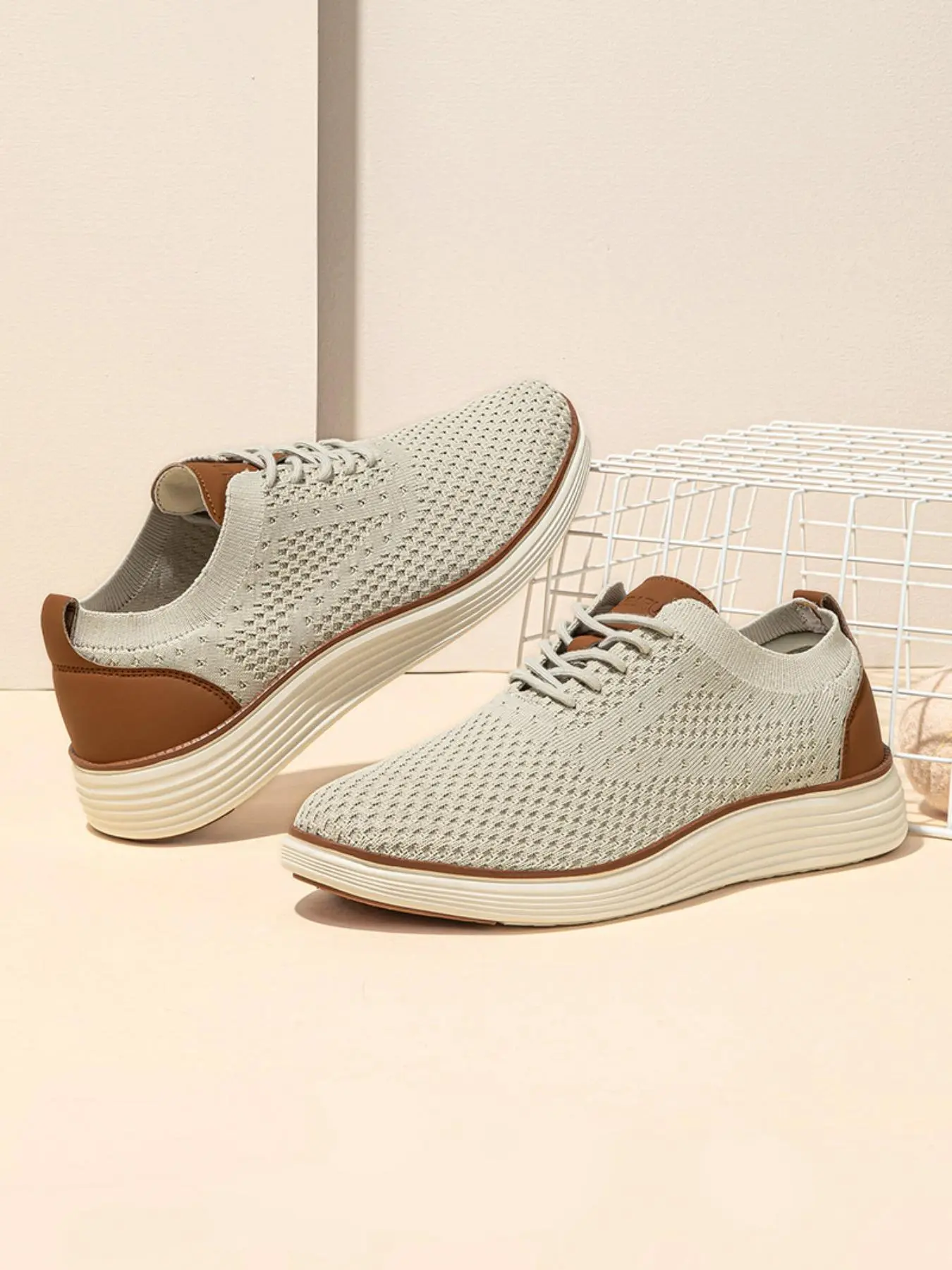 HOBIBEAR Adult Oxford shoes, men's outdoor sports shoes, casual shoes, sports shoes, Breathable Low Top Casual Shoes, Casual Sneakers