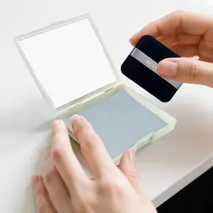 100 Sheets Bamboo Charcoal Oil Control Facial Absorbent Paper, with Shell and Powder, Skin Care Essentials