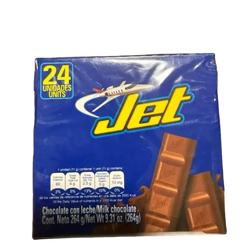 Jet Milk Chocolate Bars - 24 Count Colombian Chocolate pack