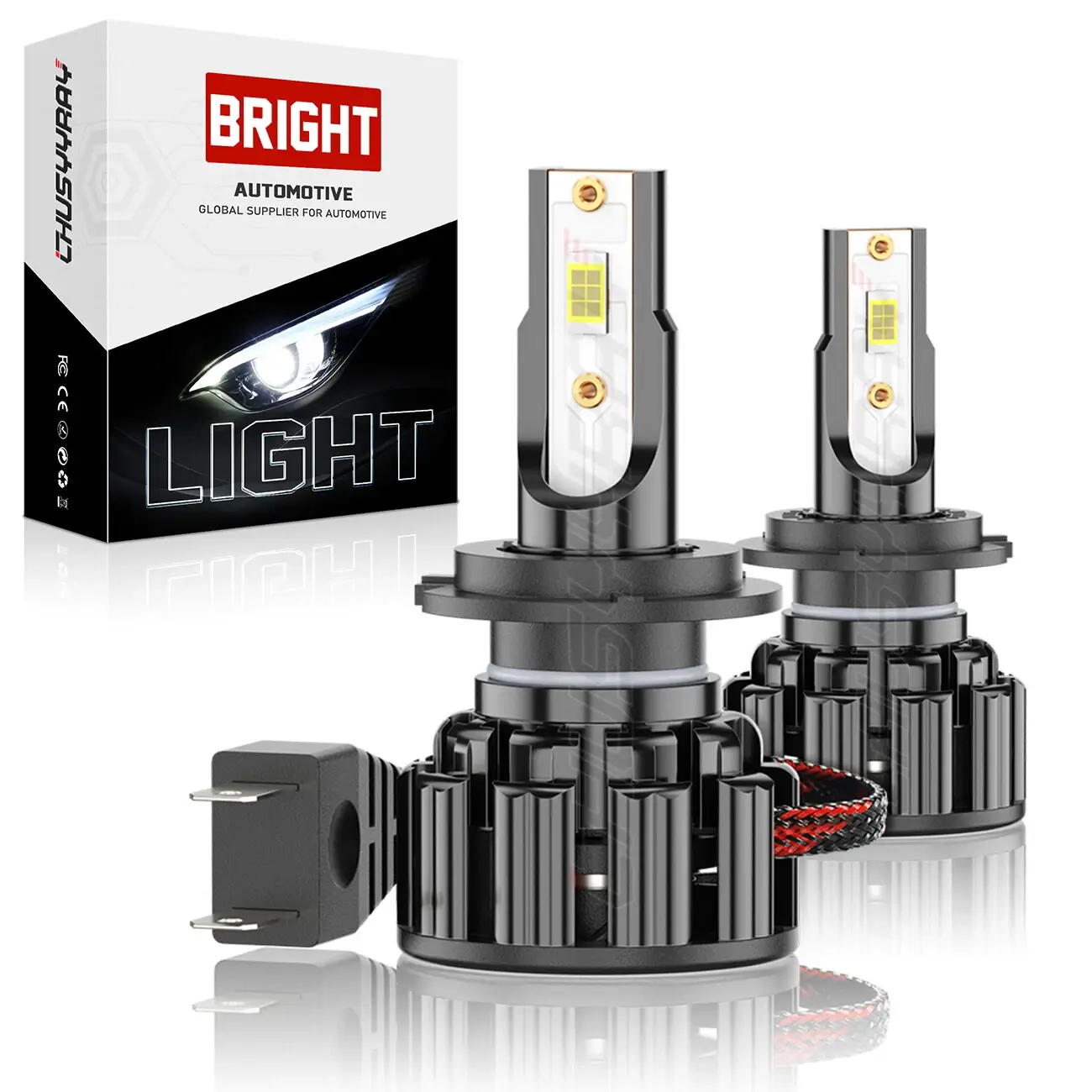 For Honda Silver Wing 600 2002 2003 2004 2005 2006 2007 2008 2009 2010 2011 2012 2013 FSC600 motorcycle accessories 2pc H7 LED Headlight Bulbs Kit White