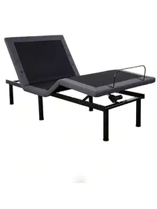 Black-Queen Twin XL Adjustable Bed Frame, Electric Bed Base With Wireless Remote And 1 USB Port, Head And Foot Incline, Anti-Snore