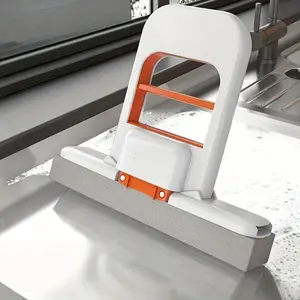 Expandable Foldable Mini Mop, Flat Mop, Compact Desktop Cleaning Brush, Kitchen Bathroom Living Room Car Window Use, Dual Wet Dry Clean, Ergonomic Handle