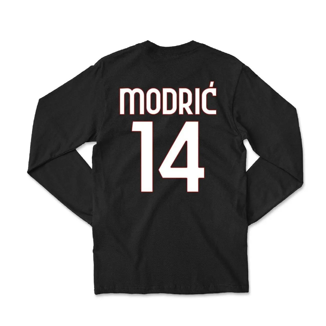 Modric #14 Jersey Style Personalized Design, Soccer Tribute Inspired Graphic Tee, Milan Custom Gift for Football Fans Unisex T-Shirt