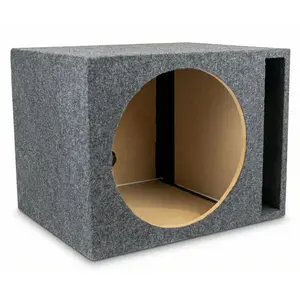 QPower 15" Single Empty Vented Ported Car Audio Subwoofer Sub Box Enclosure