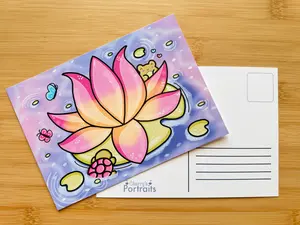 Cute Lotus Postcard